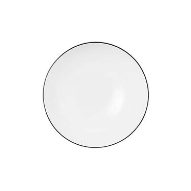 Seltmann Weiden Lido Black Line Dessert Bowl Round, Black