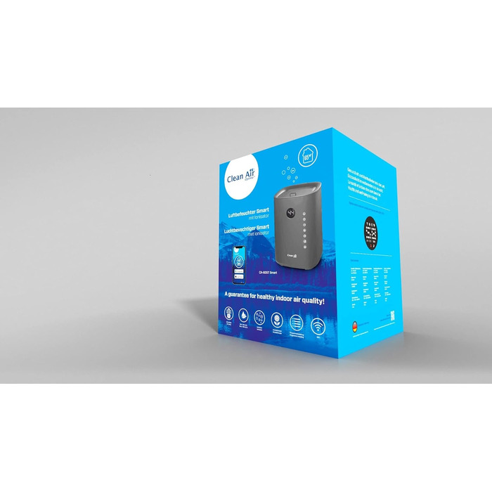 Зволожувач повітря з UVC-стерилізацією, іонізатором та ароматерапією Clean Air Optima CA-605 Smart Top Filling (Титан)