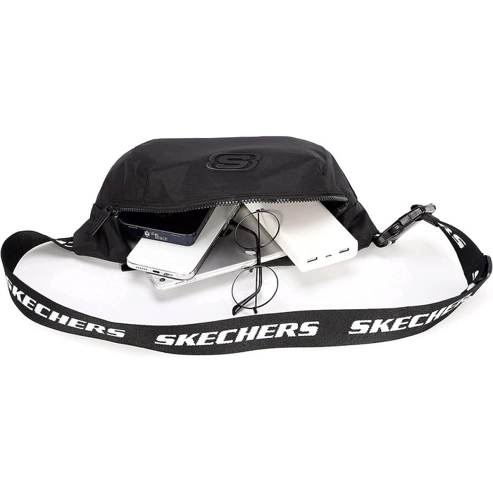 Сумка на пояс Skechers Nevada S1111-06, чорна, універсальний розмір (жіноча/чоловіча)