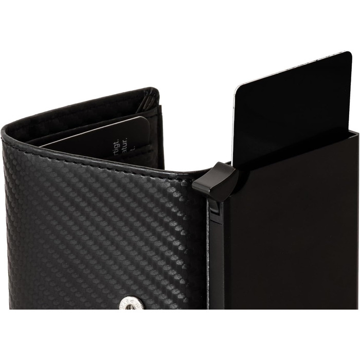 Чохол-органайзер для карток Volmer® POP-UP з відділенням для монет з натуральної шкіри | RFID захист | для чоловіків та жінок | Hunter Green (Зелений) (Zip Carbon)