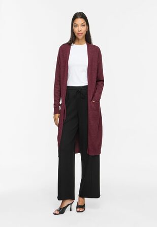 Кардиган жіночий Vila VIRIL Longline в'язаний (XL, Port Royale) - подовжений жакет