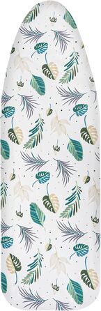 Чохол для прасувальної дошки, 125 x 46 см, універсальний, з гумкою, бавовна, підходить для парогенератора та праски (зелений)