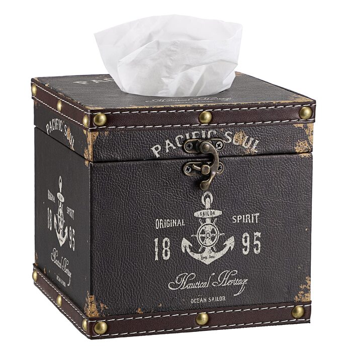 Стильний дерев'яний тримач для серветок BTSKY, ретро дизайн, для дому та офісу, коричневий