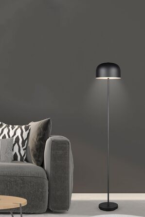 LED настільна лампа Julien, акумуляторна, USB-C, чорна матова, Ø 12 см, 1,5W, сенсорне керування, IP20