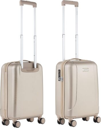 Чемодан ручної поклажі CarryOn Skyhopper з жорстким корпусом 55x35x20 см, TSA, подвійні колеса (Золотий, Маленький)