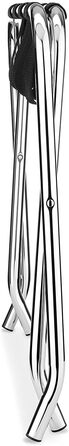Amenities Trunk Folding Chrome Stainless Steel Suitcase Shelf Luggage Rack without Backrest (2-Pack)