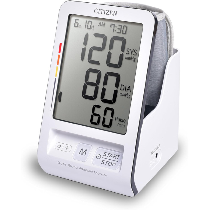 Тонометр Citizen CHU456 цифровий для дому з великим дисплеєм, визначення пульсу та нерегулярного серцебиття