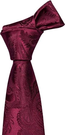 Комплект краватка, нагрудна хустинка та запонки Barry.Wang, Бургунді, для весілля та ділових зустрічей (BKAGN-5144)