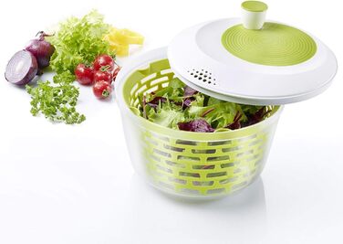 Салатниця Westmark об'ємом 4.4 л, пластик, BPA-free, прозора/біла/зелена, 2430224A