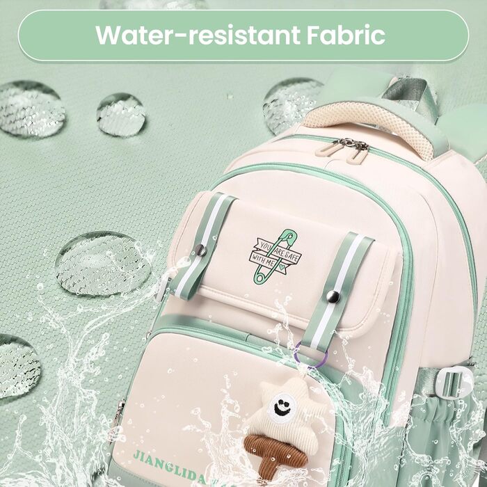 Дитячий рюкзак IvyH для дівчаток - стильний шкільний рюкзак, водонепроникний, великий, для 3-6 класів, фіолетовий