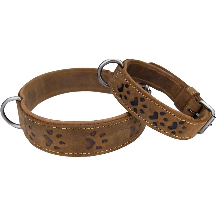 Greenburry В'язаний ошийник для собак з натуральної шкіри, 60 см, L
