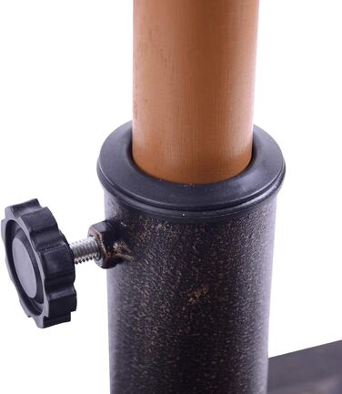 Outsunny Umbrella Stand Parasol Base Umbrella Stand 9kg 38/48mm Polyester Resin Bronze L44 x W44 x H33cm