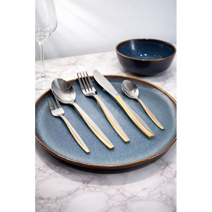 Набір столових приборів у кейсі-валізці, нержавіюча сталь, 72 предмети на 12 осіб