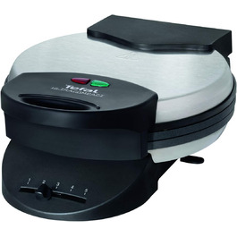 Вафельниця Tefal WM310D для вафель-сердець, антипригарна, регулювання температури, 1000 Вт, чорна