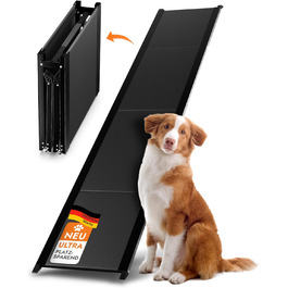 Рампа для собак до 90 кг - PLATZWUNDER - стабільна, преміум-якість, складна, антиковзка, з легкого алюмінію, підходить для всіх автомобілів