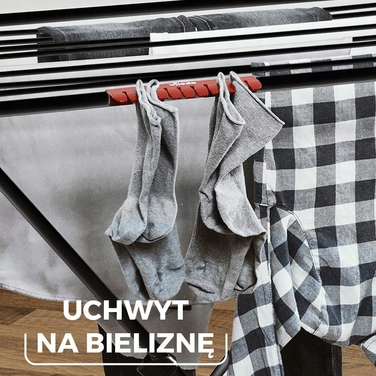 Сушарка для білизни Vileda Universal Ultimate, підлогова горизонтальна, чорна, 18 м
