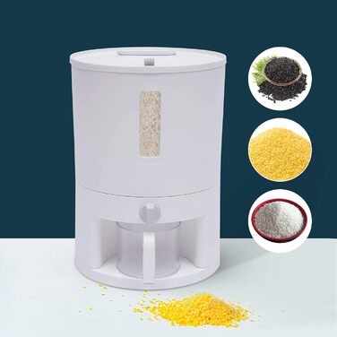 Travel Food Dispenser, Cereal Dispenser, Storage Containers, Dispenser Storage Box with Washable Cup, for Grains, Rice, Yellow Rice, Red Beans, etc., 20L