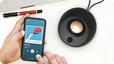 Комп'ютерні колонки Creative Pebble 2.0 V3 Bluetooth 5.0 USB-C, чорні