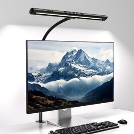 LED лампа EYOCEAN для офісу з регульованим кутом нахилу, сенсорне управління, 12W, регулювання яскравості та колірної температури