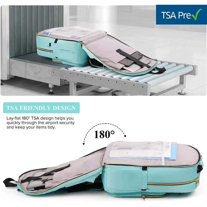 Рюкзак YAMTION для жінок, дівчаток та підлітків. Шкільний рюкзак з відділенням для ноутбука 17.3 дюймів, USB-портом, для роботи, навчання, міста. Колір: світло-зелений