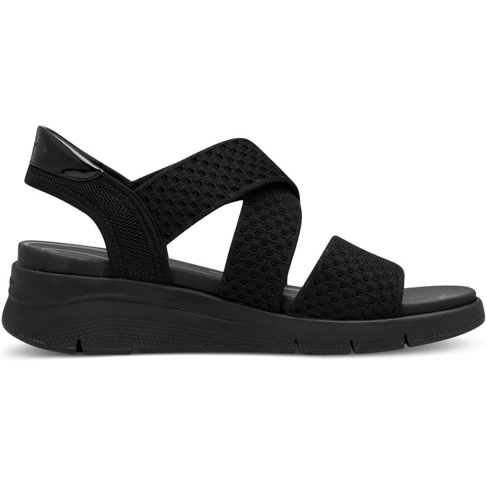 Босоніжки жіночі Tamaris 8-88724-44 Wide Fit 37 EU чорні, широка колодка