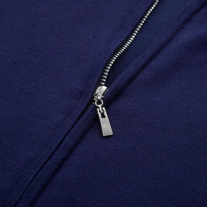 Кардиган чоловічий PJ PAUL JONES з рельєфним в'язанням, на блискавці та зі стійким коміром, зимова куртка для чоловіків (L, темно-синій)