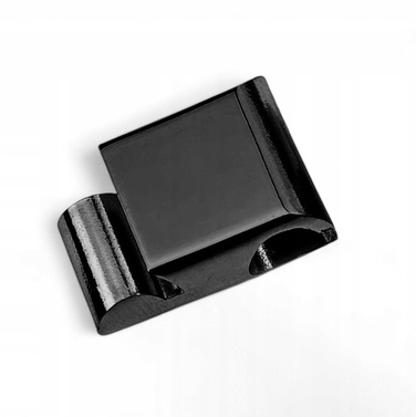 Чоловічий шкіряний браслет Lecerto, чорний, регульований (22 см) з гравіюванням