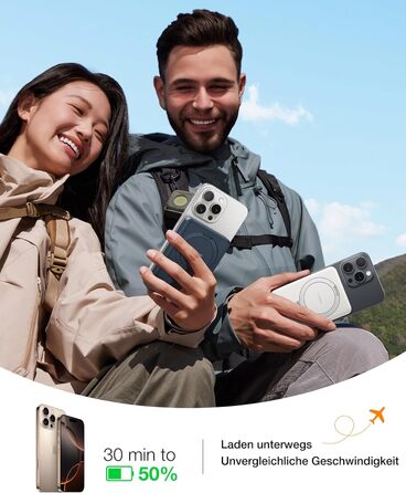 TORRAS Power Bank 5000mAh з MagSafe, 22.5W PD, USB-C, для iPhone 17 Pro Max та інших моделей