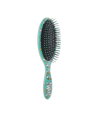 Щітка для волосся WetBrush Original Detangler з м'якими щетинками та зручною ручкою Hello Kitty Candy Jar Blue (Оригінальний розмір)