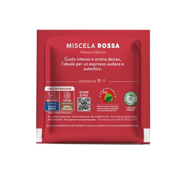 Кавові пади Caffè Borbone Rote Miscela (Червона суміш), ESE 44 мм, біорозкладні, 150 шт