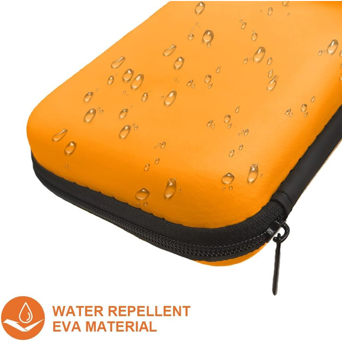 Органайзер для кабелів та гаджетів: універсальна дорожня сумка для USB-кабелів, Powerbank та USB-накопичувачів (Помаранчевий)