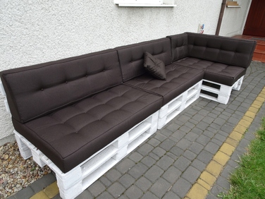 Подушка 120 x 60 x 15 см, чорна