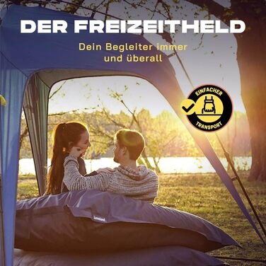 Lumaland Outdoor 2.5 x 2.5m | Waterproof & UV Protection | Garden Tent incl. 1 Side Wall & Bag & Stakes | Robust Camping & Party Tent | Pop Up Tent Setup in 2 Minutes [] (Side Wall, Light Gray)