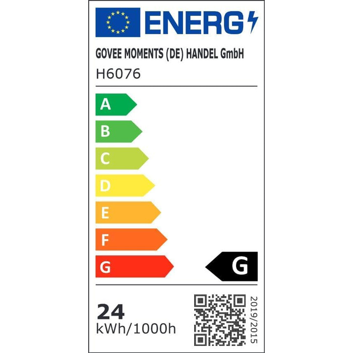 Govee LED-лампа RGBIC для дому, з Wi-Fi, димування, сумісна з Alexa та Google Assistant, 16 мільйонів кольорів, 58 режимів, музичний режим, DIY для ігор та сну (срібна, 1 шт.)