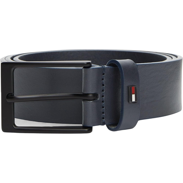 Чоловічий шкіряний ремінь Tommy Hilfiger Layton 3.5 (Space Blue), розмір 90