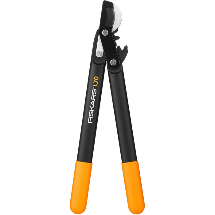 Секатор Fiskars PowerGear II L70 для свіжої деревини, антипригарне покриття, загартована сталь, 46 см, чорний/помаранчевий, 1002104