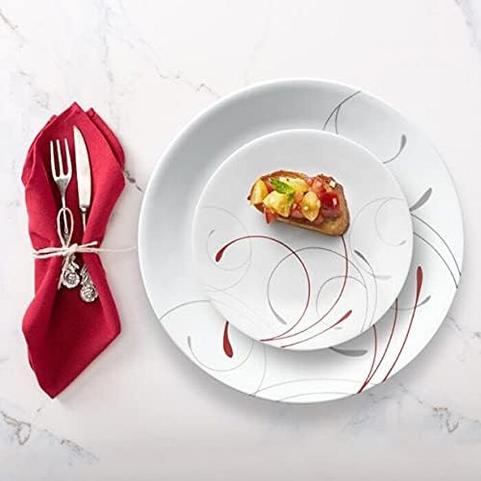 Сервіз Corelle Splendor, набір посуду на 4 особи, 12 предметів, стійкий до сколів та тріщин