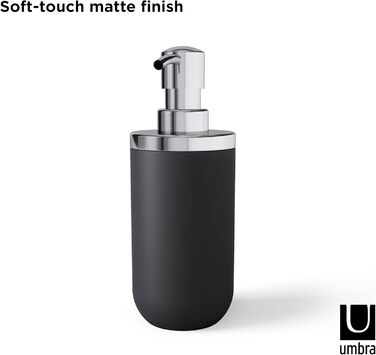 Миска для мила Umbra Junip, хром/чорний, дозатор мила