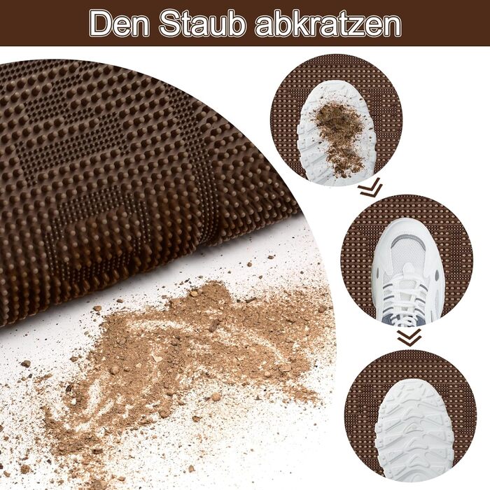 Килимок Alishomtll для дому та вулиці: вологостійкий, неслизький, 43x75 см