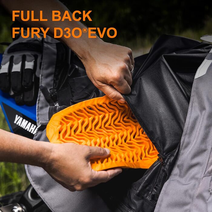 Мотозахист спини Furygan D3O EVO Level 2, сертифікований, гнучкий, легкий, помаранчевий, 2024
