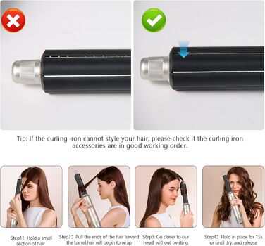 Набір для укладки волосся Airstyler Set: професійний фен-щітка 1000W, 5 насадок, автоматична завивка, випрямлення, об'єм, мультистайл, колір шампань