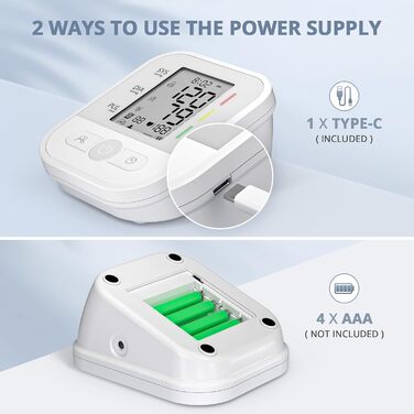 Автоматичний тонометр на плече з LCD-дисплеєм та регульованою манжетою (22–42 см), One-Touch, перловий колір
