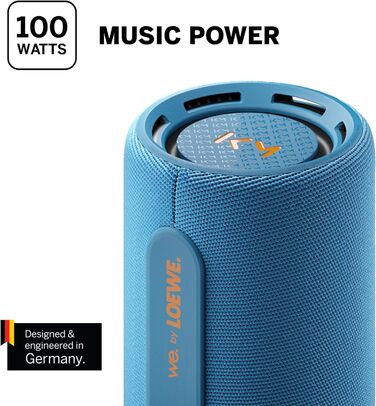 Loewe We. HEAR Pro: Портативна Bluetooth колонка 60W, водонепроникна, до 17 годин роботи, для дому та вулиці (денім)
