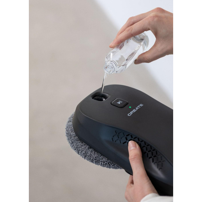 Робот для миття вікон Wipebot Pro з Wi-Fi: автоматичний, з подвійним зливом, 2 режимами розпилення, датчиком кутів, кабелем 5м та резервуаром 60мл