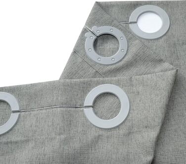 Штора для душу YISURE без гачків, льон вигляд, водонепроникна, 120x200 см, сіра. Текстильна штора для ванної кімнати, машинне прання