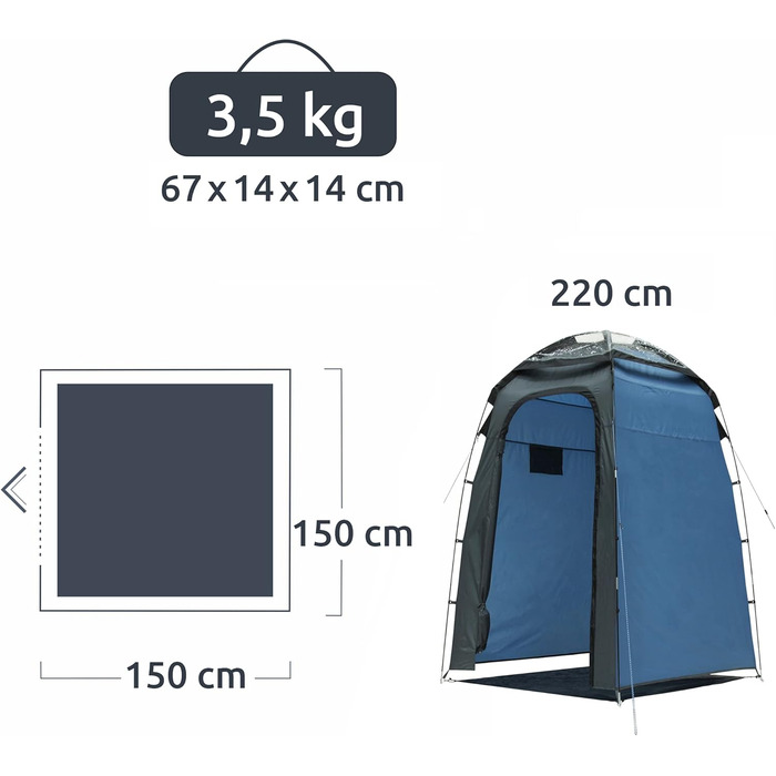 Душова кабіна GEAR Aquila з куполом, світлопрозорою конструкцією, окремим дном, UV 50+