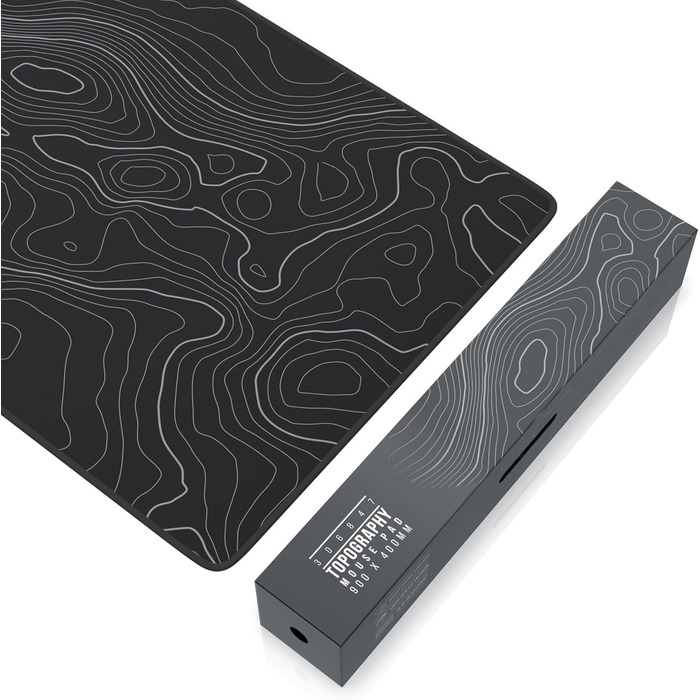 Килимок для миші TITANWOLF XXL 900x400mm - великий, покращена точність та швидкість, топографія