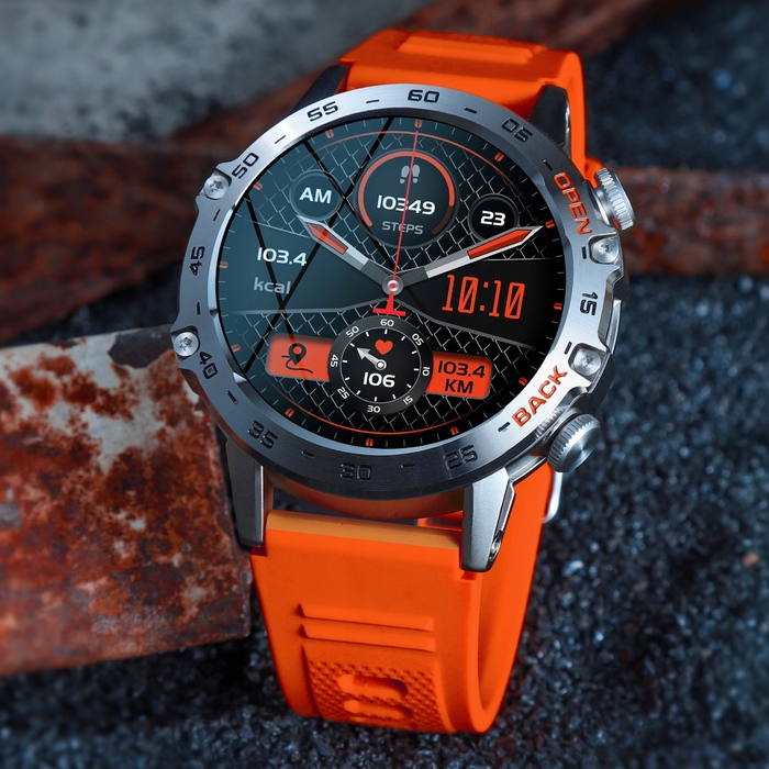 Чоловічий смарт-годинник JG Smart Hammer Black, чорний