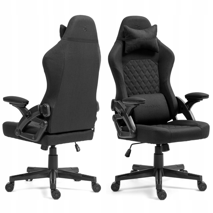 Ігрове крісло Delagear G 404, чорна тканина