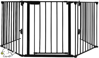 Клітка для собак, цуценят, гризунів та кроликів, металева, розкладна, з дверцятами (310 x 2,5 x 75 см)